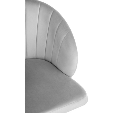 Computer chair Plastic Plastic/velor, white/gray 59x60x78 cm-7