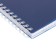 Notepad A6, 80 sheets of a cage, on the crest of canvas blue, plastic cover, micropercitual for separation