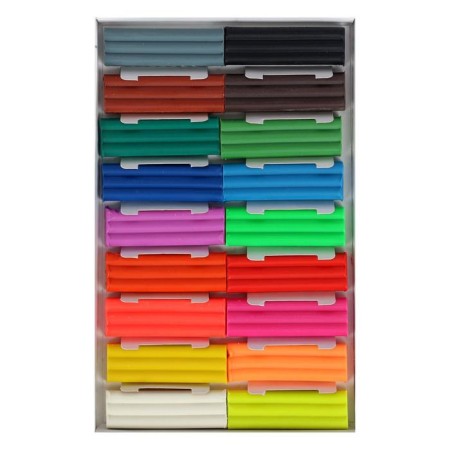 Soft plasticine (wax) calligrata, 18 colors, 270 g-1