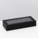 Box fold, pencil case, with a window, black, 27 x 12 x 5 cm