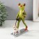 Souvenir Polystone Lak "Frog with Dog" 12.2x5.2x16.7 cm