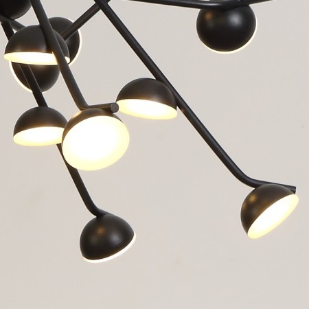 Suspended chandelier Mantra Adn, Led, 4580lm, 3000k, 350 mm, black color-4