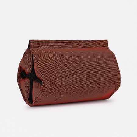 Cosmetic bag, 4 parts on lightning, orange color