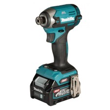 Дрель-шуруповерт Makita TD003GA201, ударная, 40В, 2х2 Ач, 1100/2100/3200/3700 об/мин, 210 Нм   10747