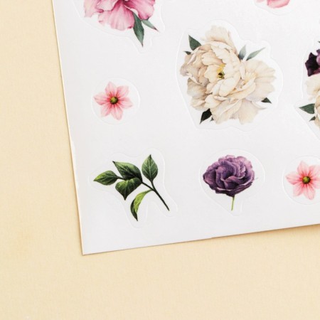 Paper stickers "Flowers", 11 × 16 cm-1
