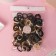 Hair elastic band "Mahrushka Sport" (set 100 pcs) 2.5 cm, brown tones