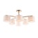 Freya FR5386CL-06G PIPE, 720x720x265 mm ceiling lamp, E27, 6x60W, color gold
