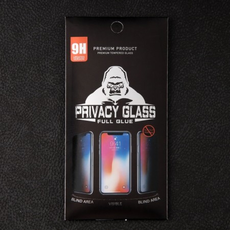 Protective glass for the iPhone 15, Antishpion, 9h, 0.33 mm, black frame-2