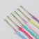 A set of pigtails, on invisible, 32 cm, 6 pigtails, fluorescent, multi -colored