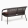 Garden of artificial rattan 130x70x80cm wenge