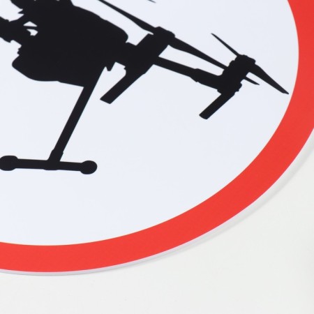 Decorative sign (poster) "useless zone" 32x32 cm, plastic-4