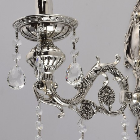 Bra “Selena”, 1x40W E14, silver 45x12x24 cm-5