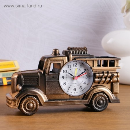 Clock - alarm clock "Truck", discrete move, dial d -5 cm, 11 x 20 cm, aa-3