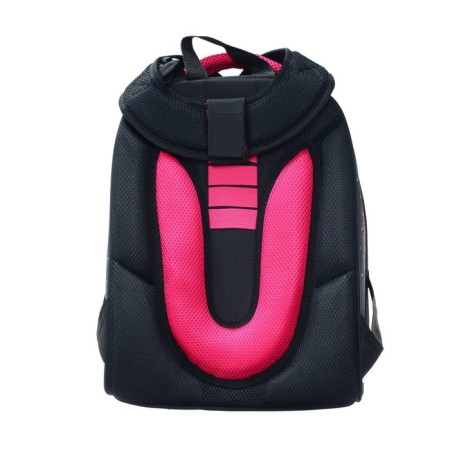 School backpack 38 x 30 x 16 cm, ergonomic back, stavia "meow", gray/black-5