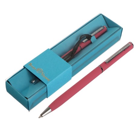 Balloon -bearing handle, 0.7 mm, Bruno VisConti Palermo, blue rod, coral metal case, in case