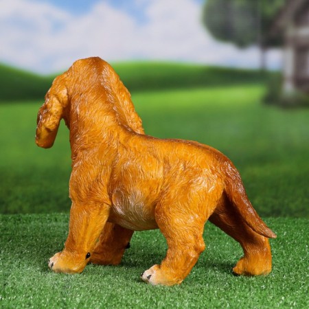 Garden figure "puppy cocker spaniel red" 30x16x24cm-2