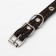 Collar leather single-layer, dimensionless, 37 x 1.5 cm, Osh 21-32 cm, black