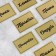 A set of paper stickers for cans "for cereals", 20 pcs, green, 7 x 5 cm