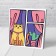 Picture on numbers for children on the stand "Cat in the window", 15 x 15 cm
