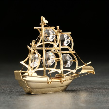 Souvenir "Ship", 10 × 3 × 8 cm, with crystals-2