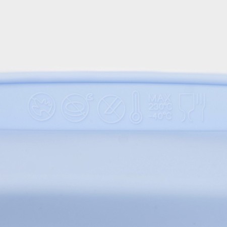 Baking uniform "Square", silicone, 22 × 23 × 3.5 cm, internal size 20 × 20 cm, blue color-4