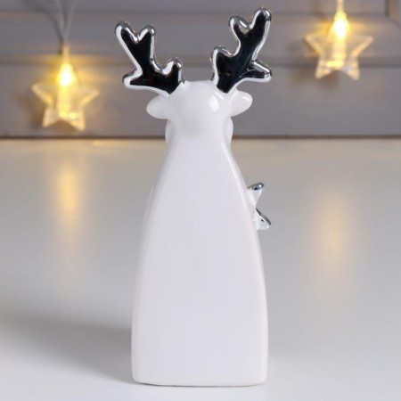 Souvenir Ceramics "Losik with stars" silver 16.8x5x7.2 cm-2
