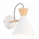 Wall lamp EVOLUCE. Sle125101-01. Modica. 1x40 W, E14, 16x21 cm, white, golden color