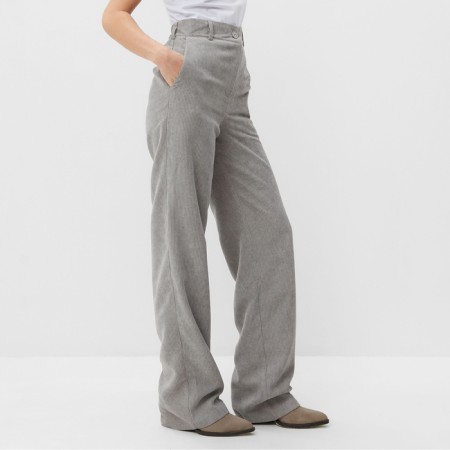 Women's pants Minaku: Velvet Collection Color Gray Rr. 44-2