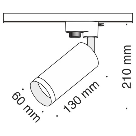 TREE TRECHNICAL TR004-1-GU10-W, 1x10W, 13x21 cm, GU10, white color, white-6