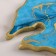 Blue Lagoon Wine and glass stands, 25 x 0.6 x 13 cm