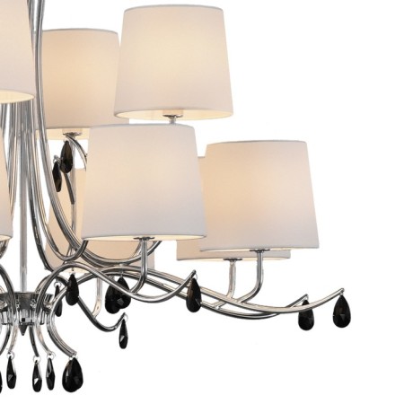 Suspended chandelier Mantra andrea, E14, 12x20W, 635 mm, chromium color-1