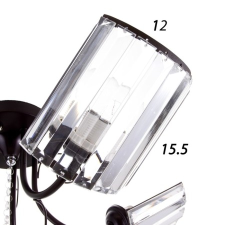 Simona chandelier 5x40W E27 Chocolate 62x62x24 cm Bayerlux-6