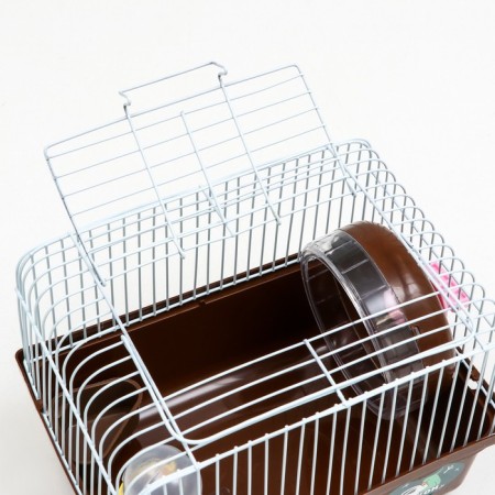 The cage for rodents "Pigzon", 23 x 17 x 17 cm, brown-3