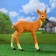 Garden figure "Olenenok" from the polystone good souvenirs, 48 ​​cm, large, brown