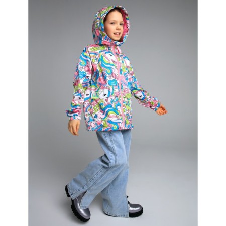 Ветровка для девочек, рост 134 см-3