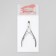 Pleshiles are manicure, double spring, 10 cm, blade length - 9 mm, silver color