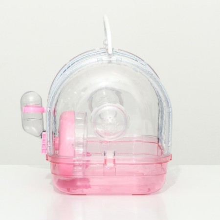 A cage for rodents with filling, 47 x 30 x 38, cm, pink-1