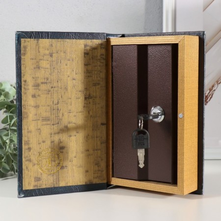 Safe tree Book Leather "My Napoleonic Plans" 21x13x5 cm-1