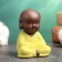 Figure "Buddha", 7x5 cm, green
