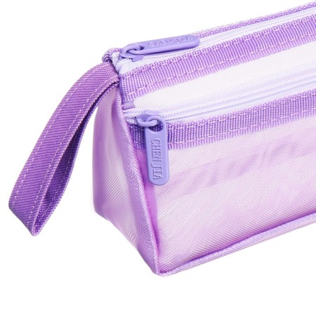 School Penal on the zipper Calligrata "Pack", 2 departments, lilac-3