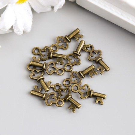 Suspension "Key", ancient bronze 0.7x1.5 cm-2