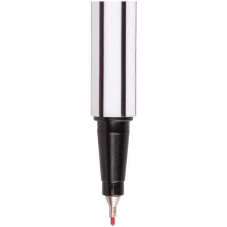 Capillary pen Luxor Fine Writer 045, node 0.8 mm, red ink, black and white housing-2