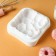 Form for mousse desserts and baking konfinetta "air bubbles", silicone, 20 × 5.5 cm, white color