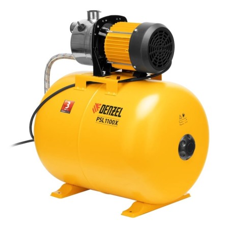 Denzel PSL1100X pumping station, 1100 watts, pressure 45 m, 60 l/min, tank 50 l, cable 1.2 m-2