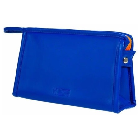 Cosmetic bag, 24x7x16 cm, blue-orange