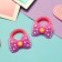 Hair gum "Baby" (set 2 pcs) bow, 3 cm, lilac