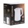 Electric kettle eurostek eek-3028, plastic, fire, 2 l, 1500 watts, white