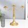 Summary Metal for 3 candles "Provence" gold 30x13x32 cm