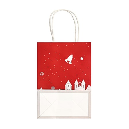 Crafts "Santa Claus with a snowman" 120g/m 15 x 8 x 21 cm-1