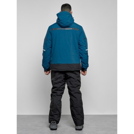 Ski costume male winter, size 56, blue color-3